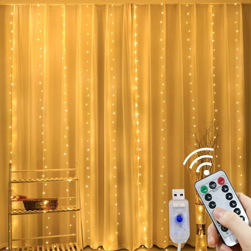 USB светодиодная гирлянда-занавес