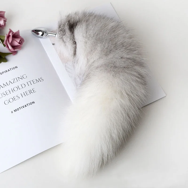 Анальная пробка для женщин и пар натуральный Лисий хвост анальная косплея товары