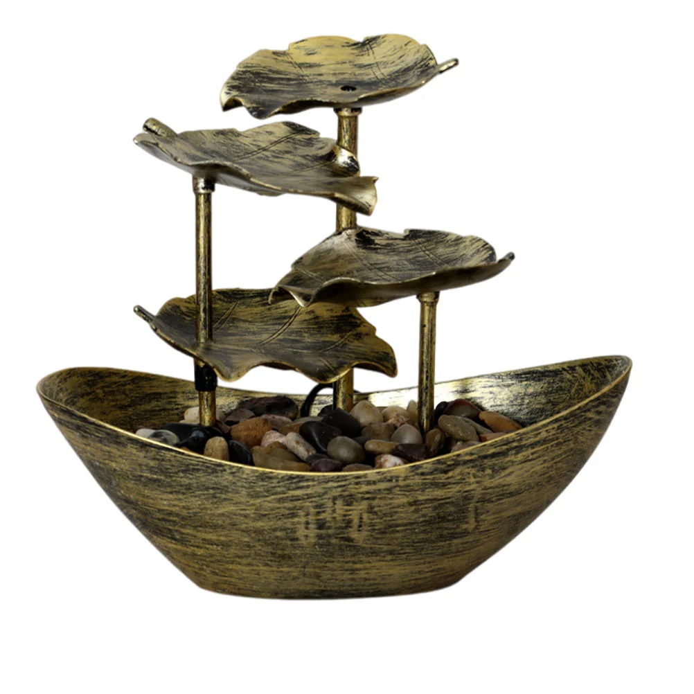 

Ingot Flowing Water Fountain Waterfall Ornament Decoration Tabletop Adornment Running Layout Household Furnishing