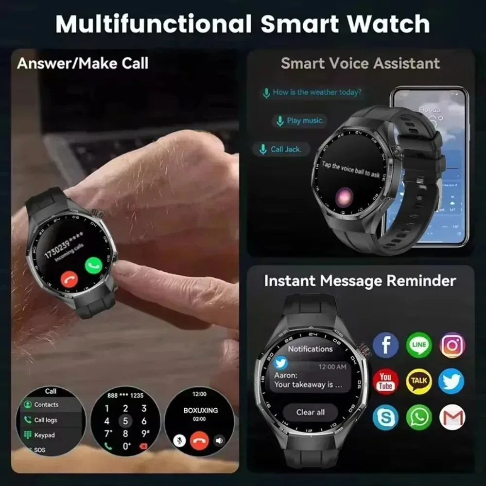 Смарт-часы Xiaomi 029465 Watch 6 Pro с AMOLED-экраном, HD-трекером, Bluetooth-звонками, водонепроницаемостью, мониторингом здоровья и спортивными функциями для мужчин (art.: 3920d9906a410) - 3920d9906a410
