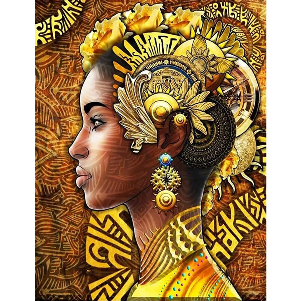 

Алмазная 5d картина «сделай сам» с красивой дамой и королевой, полноразмерная/круглая вышивка крестиком, мозаика, стикер для домашнего декор...