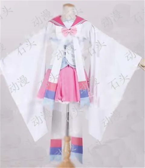 Girls Midi Dress Peri Cosplay Pokemon Sylveon Dress Full Set Cosplay Costumes Sweet Lolita Bowknot petticoat