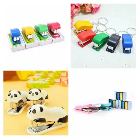 

Mini Paper Stapler Binding Binder Staplers Office Stationery Metal&Plastic Practical Manual Staple 6 Styles