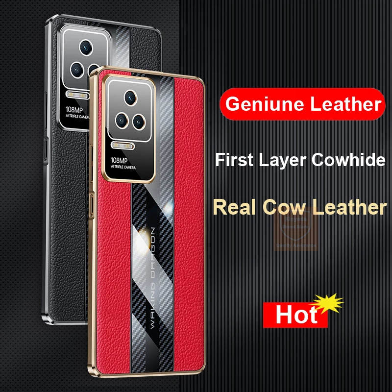 

Роскошный чехол из натуральной кожи для телефона Xiaomi POCO F4 Redmi K50 Pro, Коровья воловья кожа, чехол для Xiaomi Redmi K50 Pro, задняя крышка, бампер