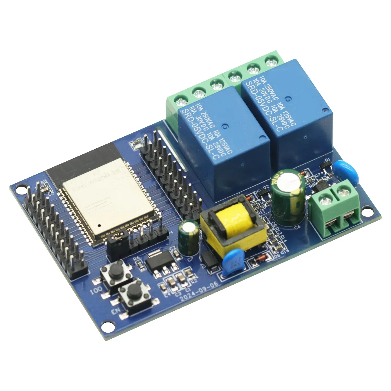Блок питания 220 В переменного тока ESP32 Wi-Fi Bluetooth 2-канальный модуль плата вторичной