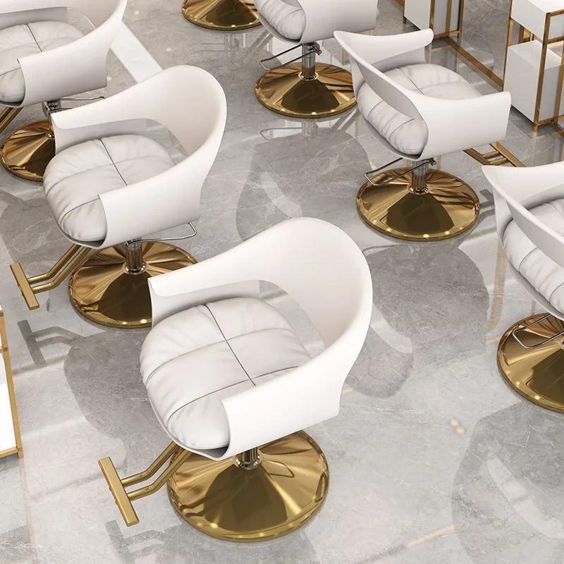 Стул для салона красоты черный парикмахерский золотой профессиональные кресла