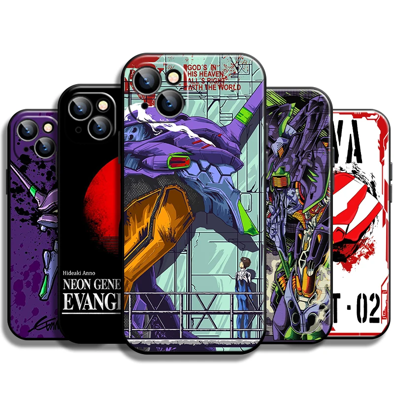 

Anime Neon Genesis Evangelion EVA For Apple iPhone 13 12 11 Pro Max 12 13 Mini X XR XS Max SE 6 6S 7 8 Plus Phone Case Funda