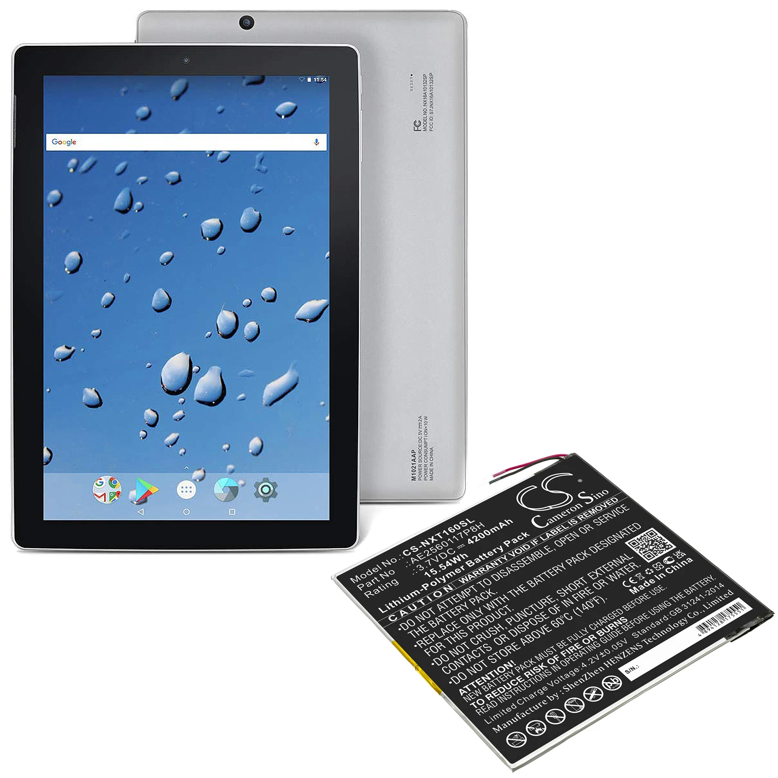 

Аккумулятор для планшета Nextbook AE2560117P8H Ares 10A NX16A10132SPS Volt 3,7 ёмкость 4200 мАч/Втч