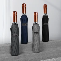 12k chinese grey cheap uv umbrella protection high quality business long umbrella windproof luxury paraguas rain equipment