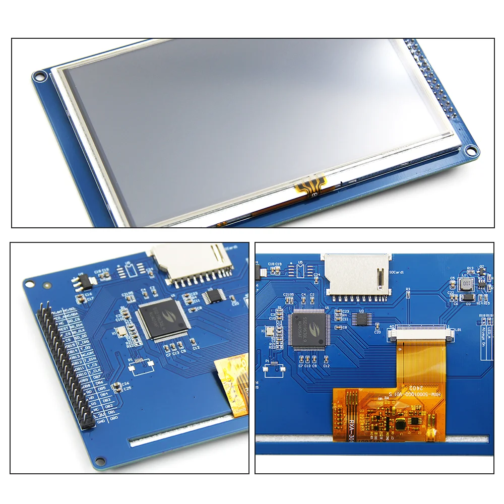 Фото 4.3/5/7-дюймовый сенсорный TFT LCD-монитор 40-контактный, интерфейс MiniSTM32 SPI, SSD1963, 320x240, MCU ILI9341, 8/16-битный LCD-модуль №5