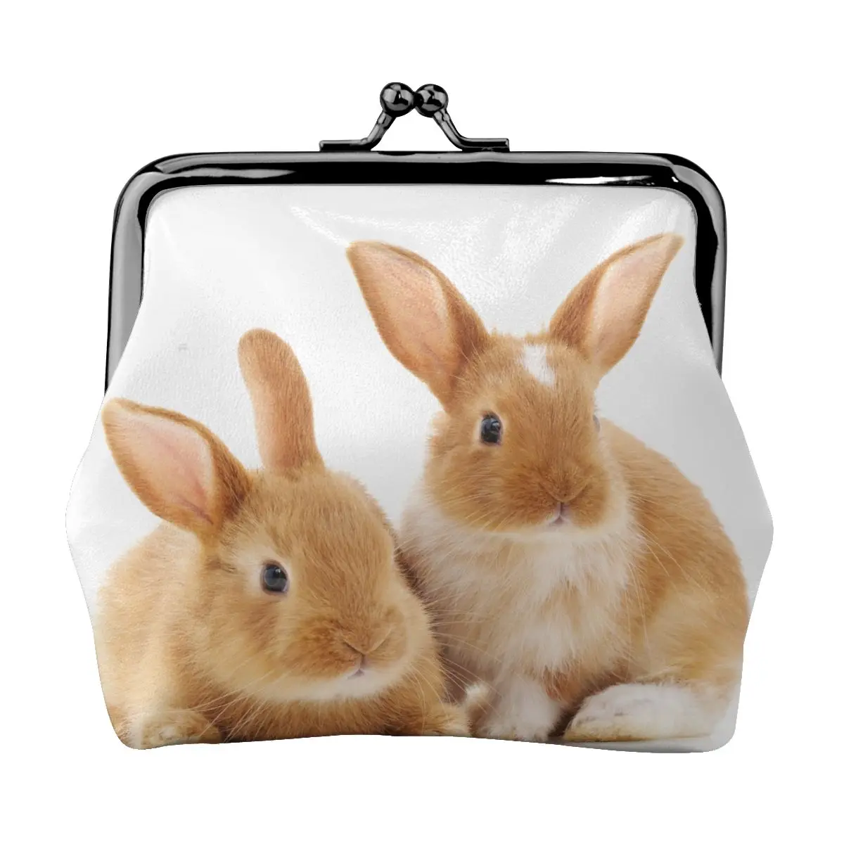 

Women's Wallet Short Coin Purse Wallets For Woman Card Holder Two Rabbits