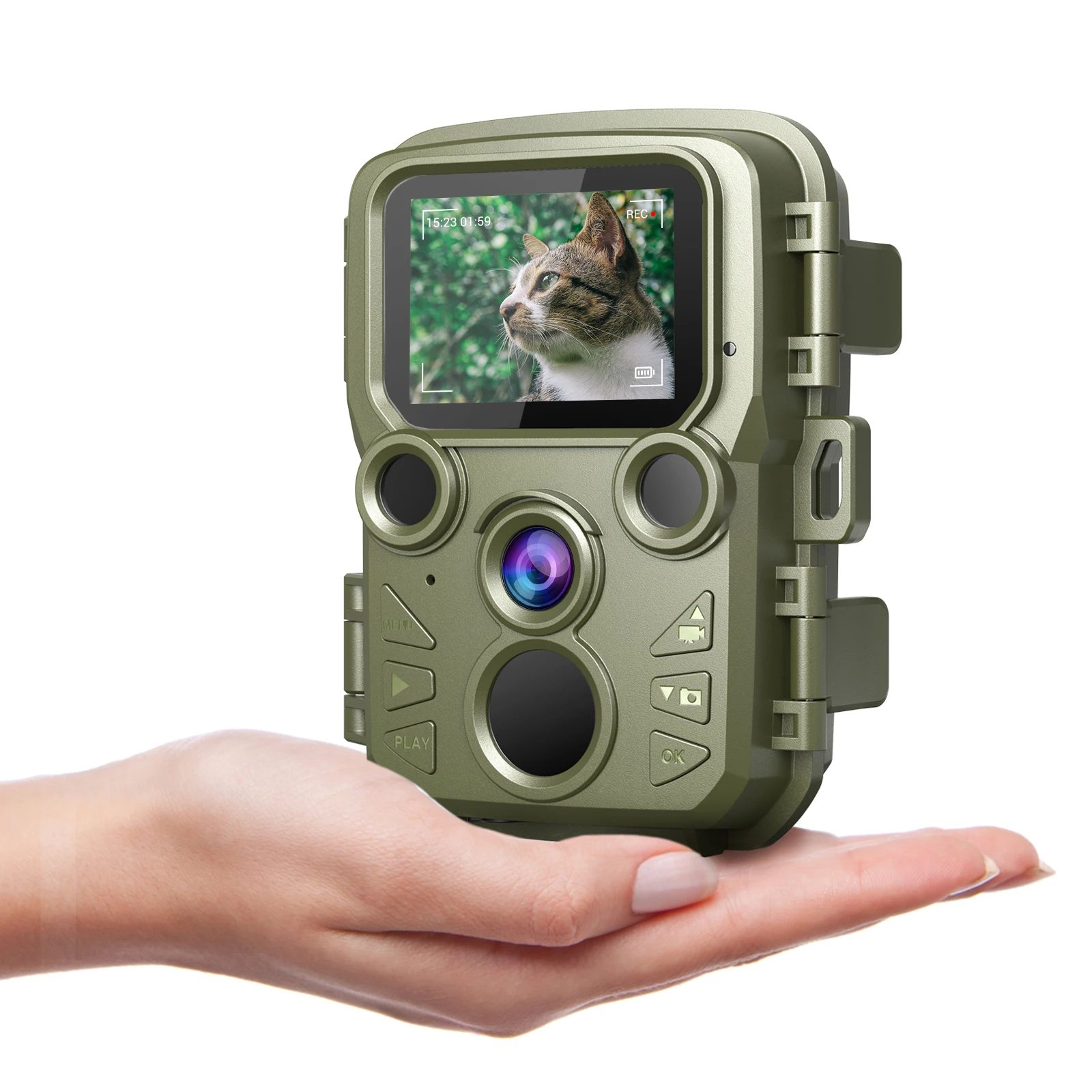 

Dsoon Hunting Camera Mini Trail Camera 12MP 1080P Video Wild Animal Night Vision Waterproof Wildlife 850nm Infrared