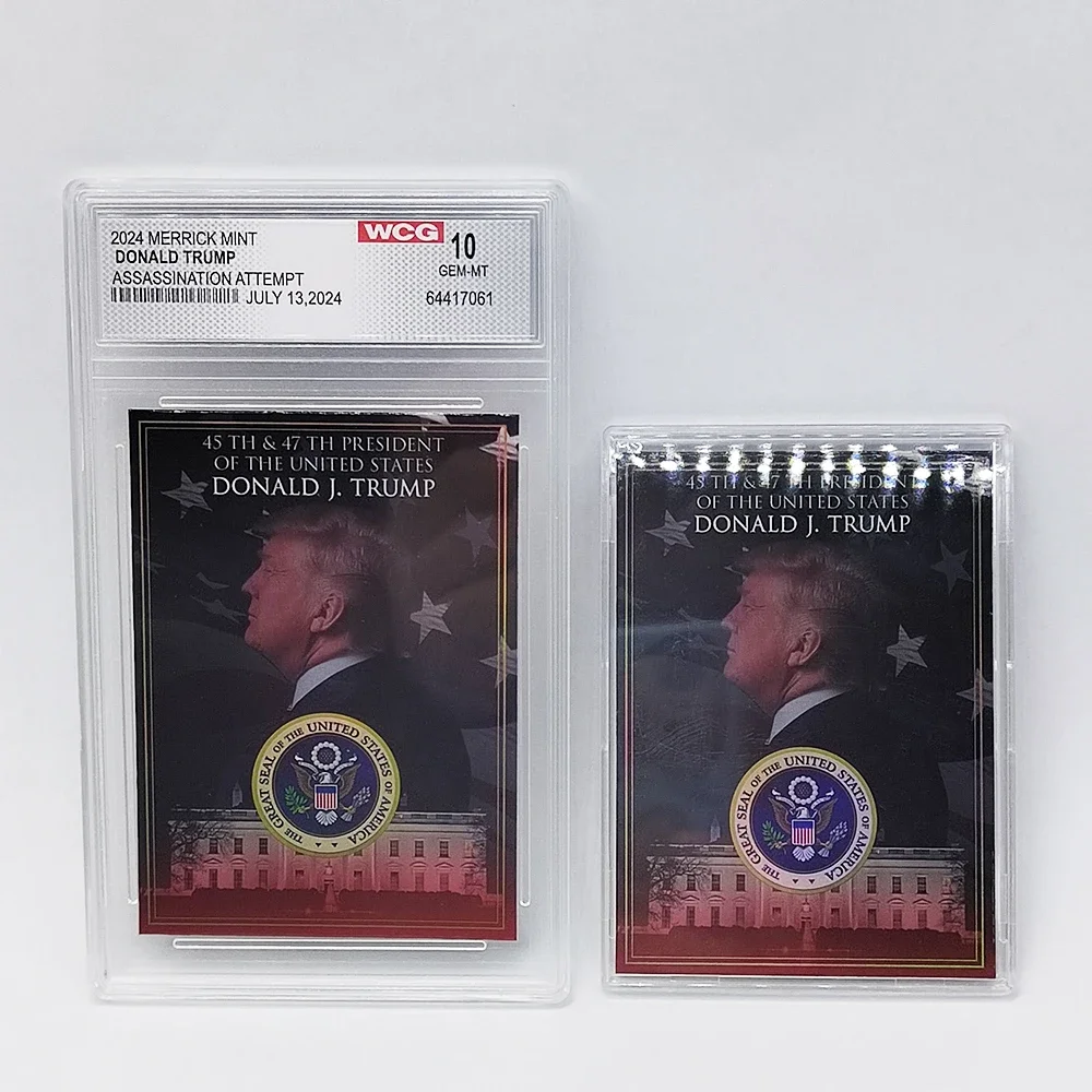 Президент Дональд Трамп карточка Выделенный дизайн с пластиковой планкой новый