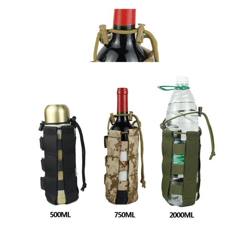 Уличная сумка для бутылки с водой Molle тактическая на пояс чайника плечо