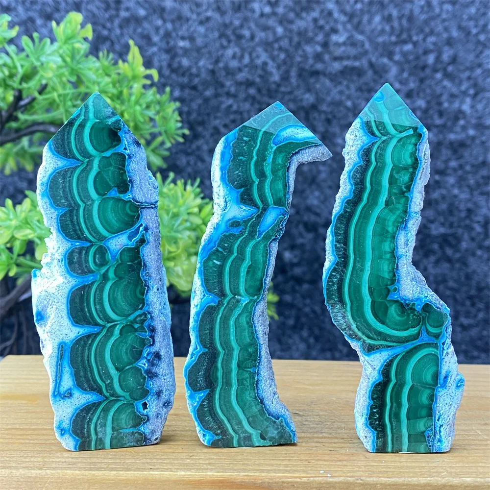 Элегантный камень павлина хрустальная башня натуральный высококачественный