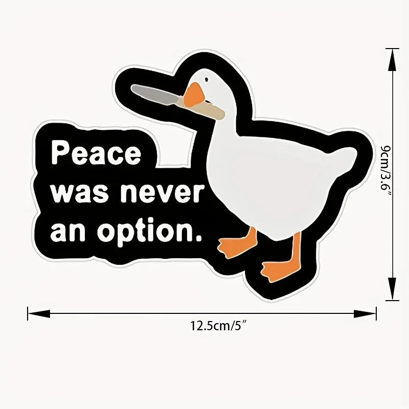 

Наклейка Peace Was Never An Option, уличная виниловая наклейка, наклейка для автомобиля, окон, бамперов, ноутбуков или поделок 5