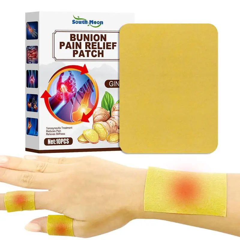 

10 PCS Bunion Pain Relief Patches Tendon Sheath Therapy Tenosynovitis Pain Relief Sticker Thumb Eliminate Joint Swelling Patch