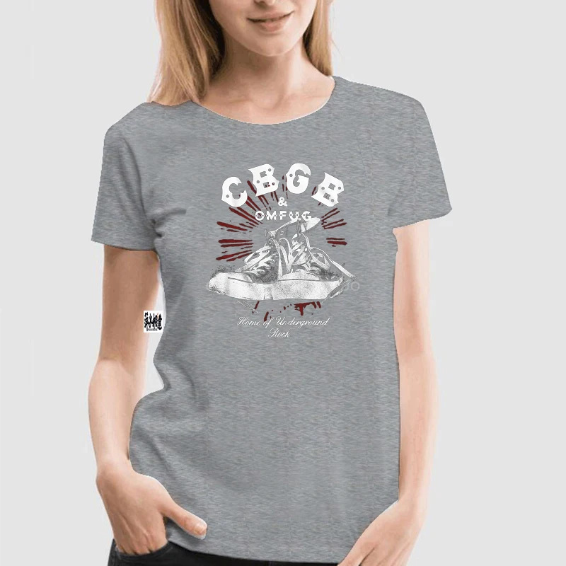 CBGB &amp amp OMFUG Мужская футболка в стиле панк новинка кроссовки Chux 100% черный хлопок SM -