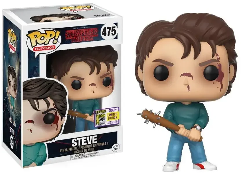 Funko Stranger Steve 475 # Дастая лягушка 593 Пыльный костюм 617 Модель виниловых фигурок