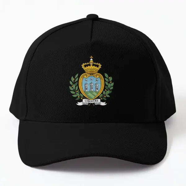 

Coat Of Arms Of San Marino Baseball Cap Hat Printed Outdoor Black Mens Czapka Sun Hip Hop Casquette Women Spring Casual