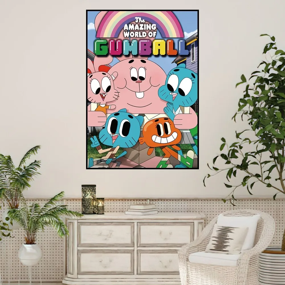 WCartoon The A-Amazing W-World of G-Gumball плакат домашние принты настенная живопись спальня