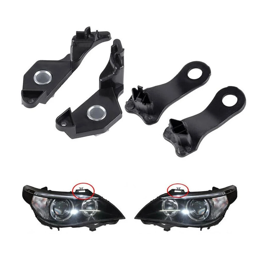 

REPAIR KIT HEADLIGHT BRACKET 63126941478(Left) 63126942478(Right) Black HEADLAMP Plastic & Metal High Quality New