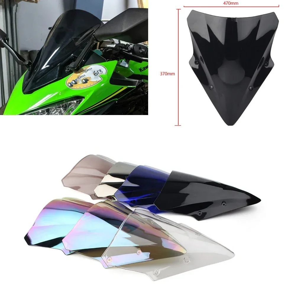 Для Kawasaki Ninja650 ER6F EX650R 2017-2019 ER-6F EX 650R лобовое стекло мотоцикла двойной пузырь