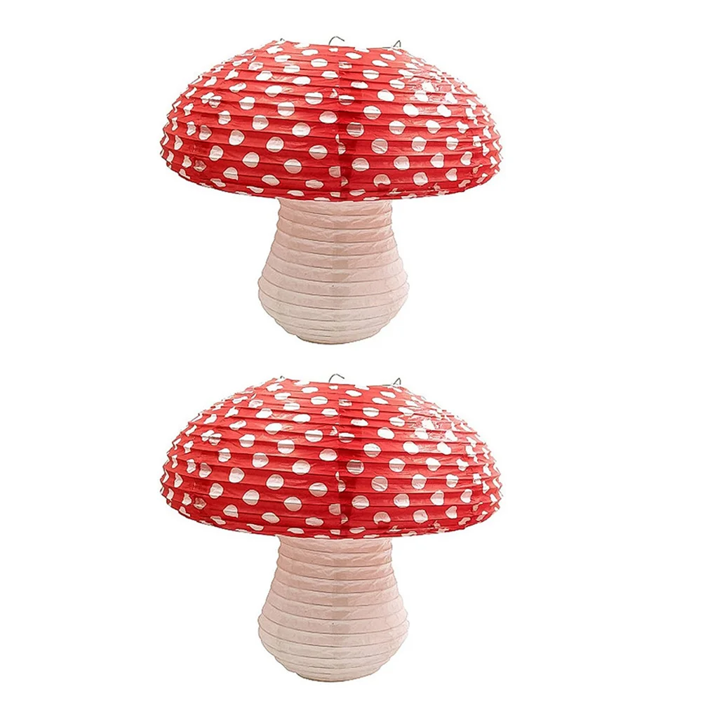 

Mushroom Lantern Paper Lanterns Hanging Shaped Foldable Party Nursery Baby Shower Decoration Room Large Christmas Decor Fairy