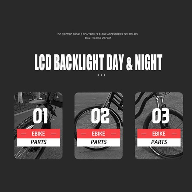 Черный дисплей для электровелосипеда 800S Bafang BBS01 BBS02 HD средний двигатель детали с 1