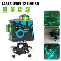 laser level 12 lines 3d level self leveling 360 horizontal and vertical cross super powerful green laser level fast delivery