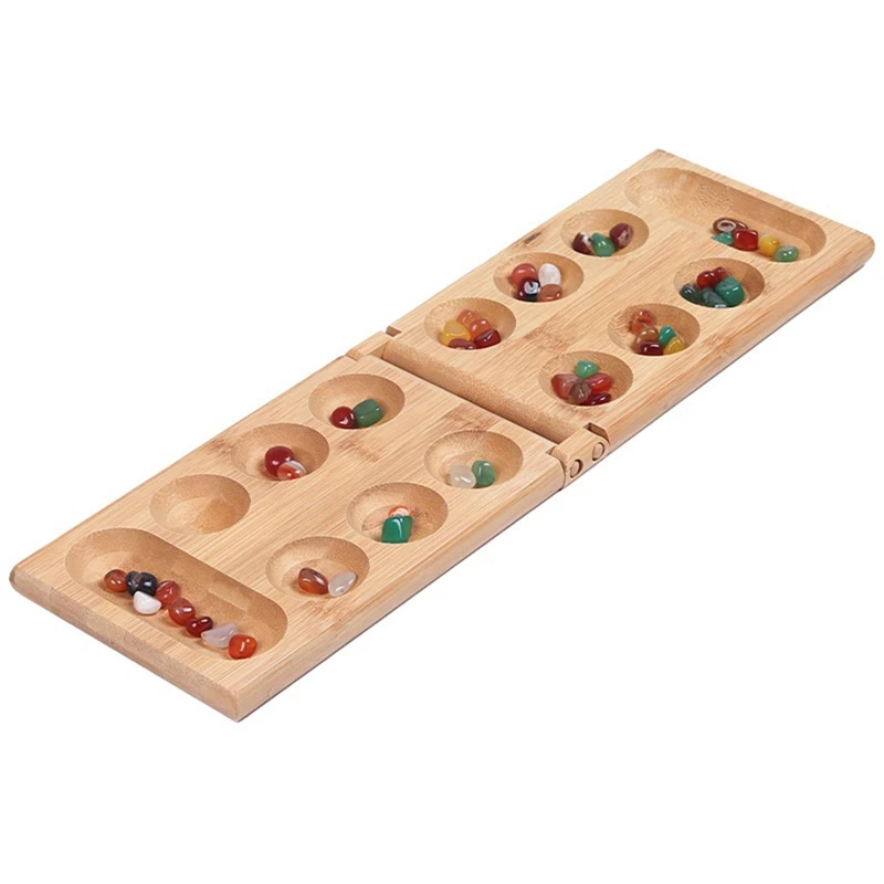 

African Gem Chess Classic Strategy Toys Mancala Game Party Game Folding Chess Board Children Toys Families Board Games