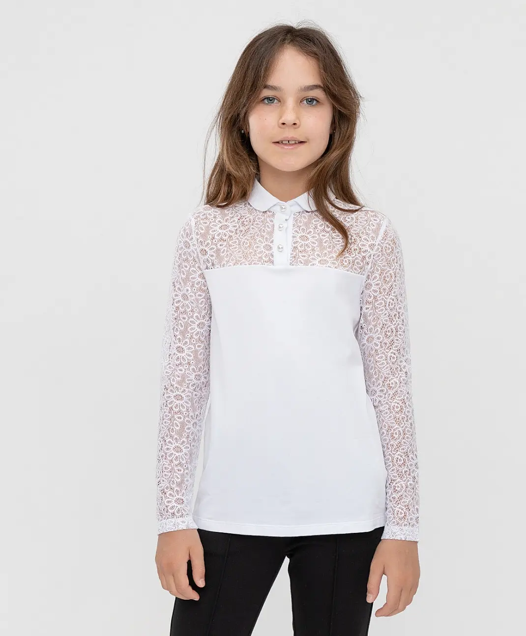 Блузка белая Button Blue |