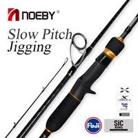 noeby spinning casting slow speed jigging fishing rod 1 96m m ml power fuji sic guide dps seat fishing rod