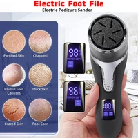 rechargeable electric foot rasp electric pedicure foot sander ipx7 waterproof 2 speeds to eliminate feet dead skin and calluses