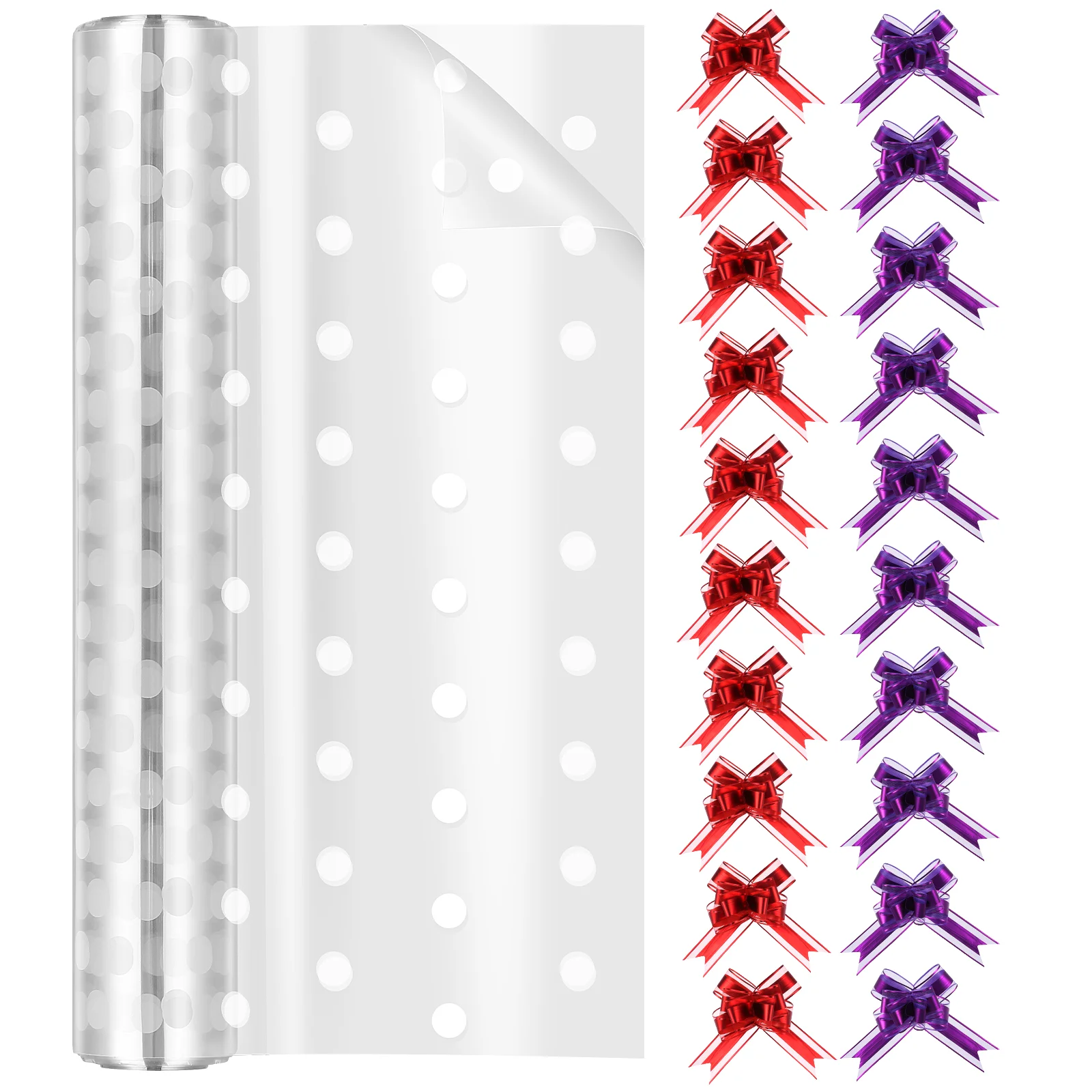 

Cellophane Wrap Roll 3 Mil Folded Fashion Cellophane Wrappers Cellophane Bags for Gift Baskets