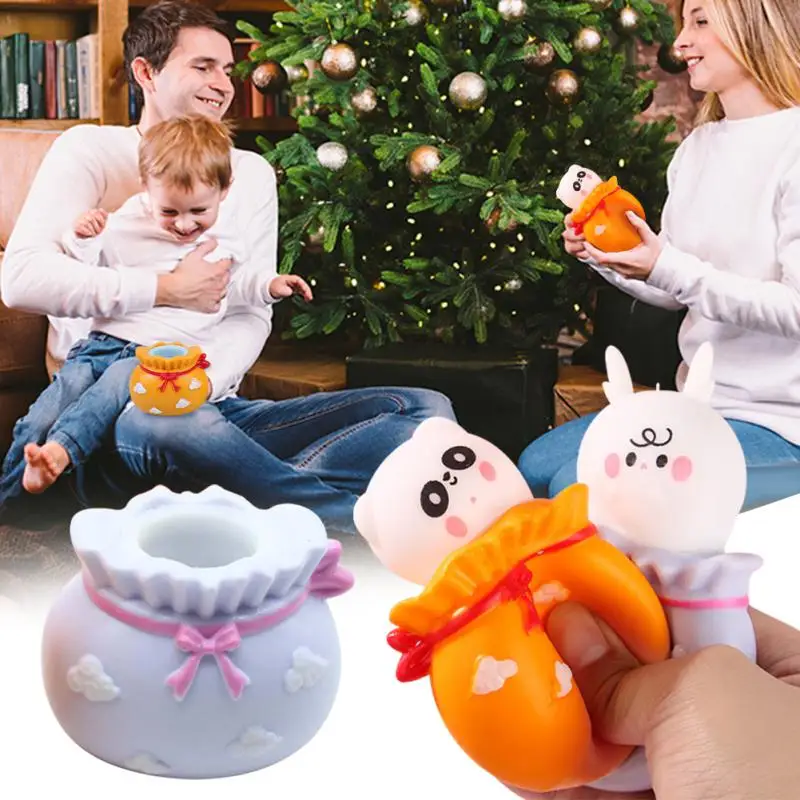 

Подарок для взрослых и детей, мультяшный прочный подарок на день рождения, игрушки для снятия стресса, игрушка-кролик, сжимаемая чашка, антистресс, симпатичная термопластичная резина