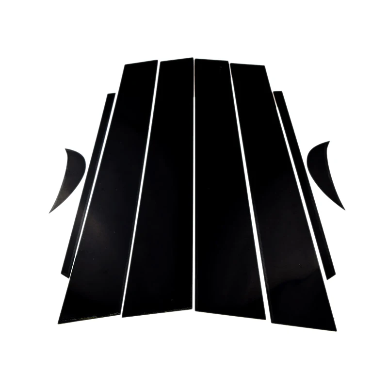 Для Toyota Camry 2018-2020 яркая черная накладка на дверь окно столб обшивка новинка (8 шт.)