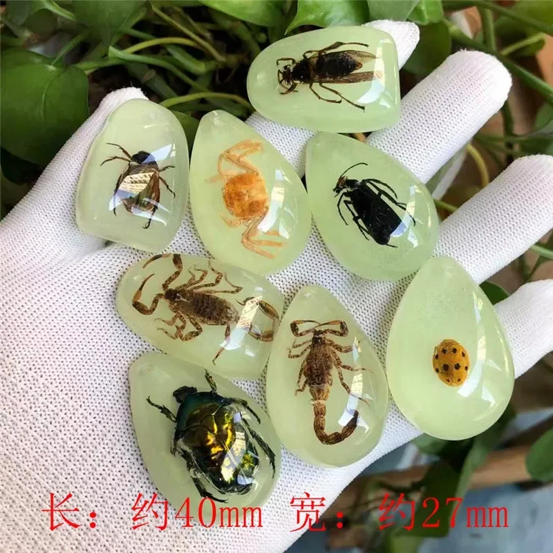 Полимерные капли воды скорпион паук муравей Краб кулон ожерелье для женщин