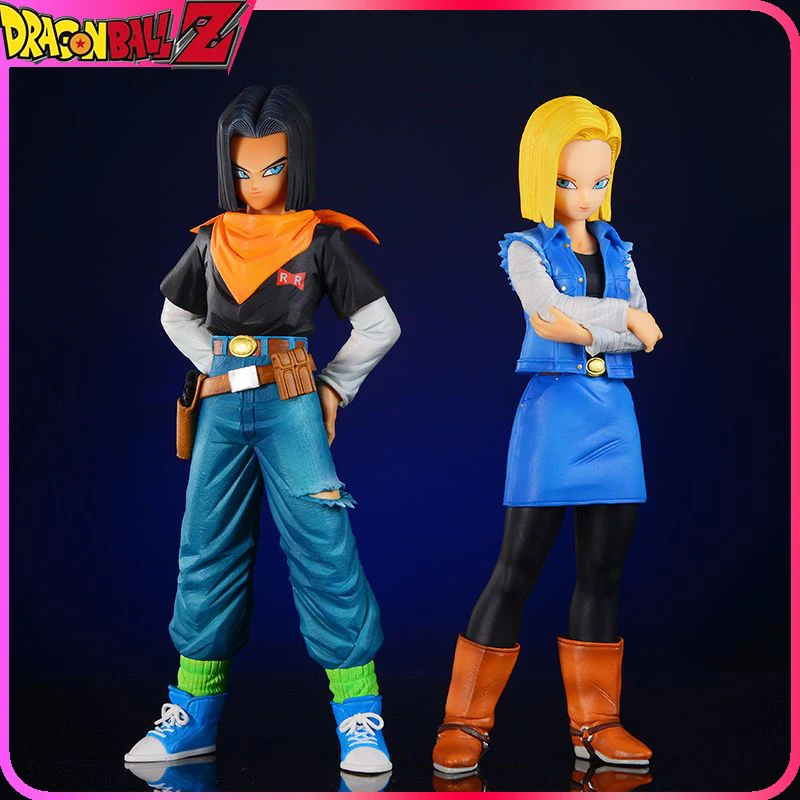 

Фигурки из аниме «Драконий жемчуг Z», Android 17/18, фигурки супер сайян Вегета, ПВХ, 24/30 см, Коллекционная модель, игрушки для детей, подарок на Рождество
