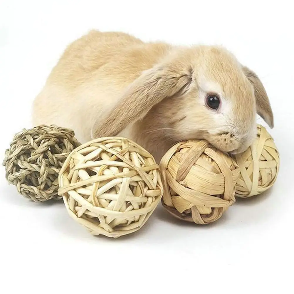 

Натуральный ротанговый мяч, жевательная игрушка для домашних животных, хомяк, морский кролик, попугай, жевательная игрушка для жевания зубов, маленькое животное, игровой мяч для травы, товары для домашних животных