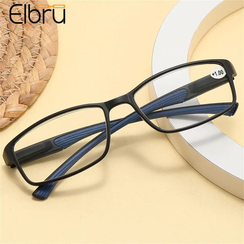 

Elbru модные гибкие очки для чтения для мужчин и женщин TR90 рамка «Спорт» Очки для дальнозоркости, ультралегкие линзы HD, очки для чтения