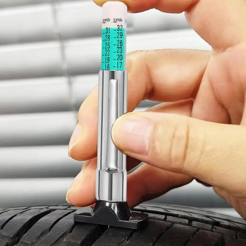 Инструмент для измерения глубины шин Многоразовый измеритель с цветовой