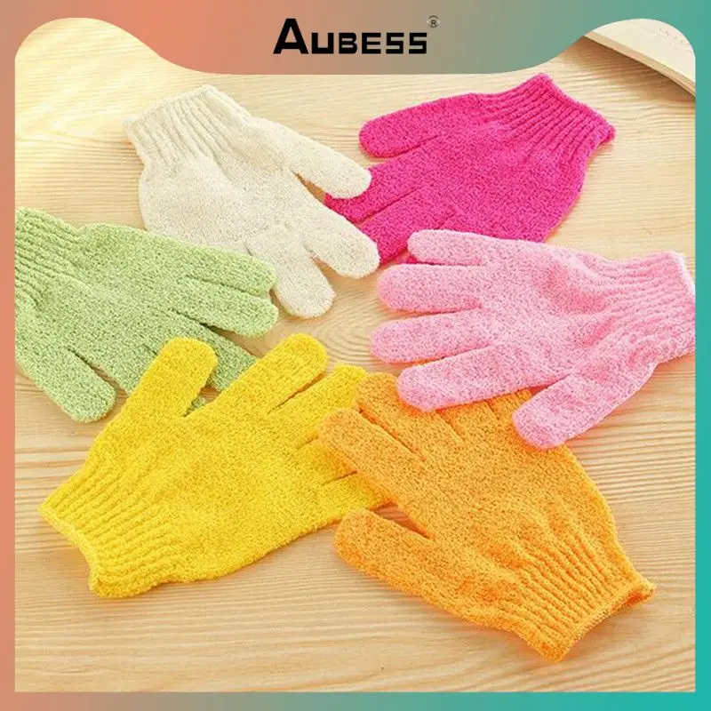 

2/4/5PCS Elastic Wipe Body Wash Shower Towel Exfoliating Massage Rubbing Mud Bath Gloves Bathroom Products Cleaning Gloves