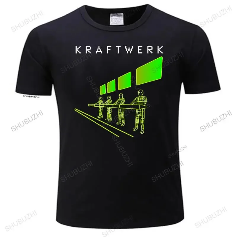 Футболка Kraftwerk С 3d Принтом Черная Повседневная Одежда Винтажная Унисекс