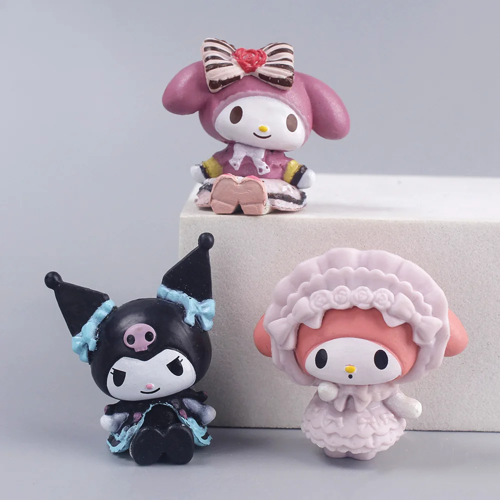 Фото 5 шт./набор, кукла Sanrio фигурен, 4 см №5