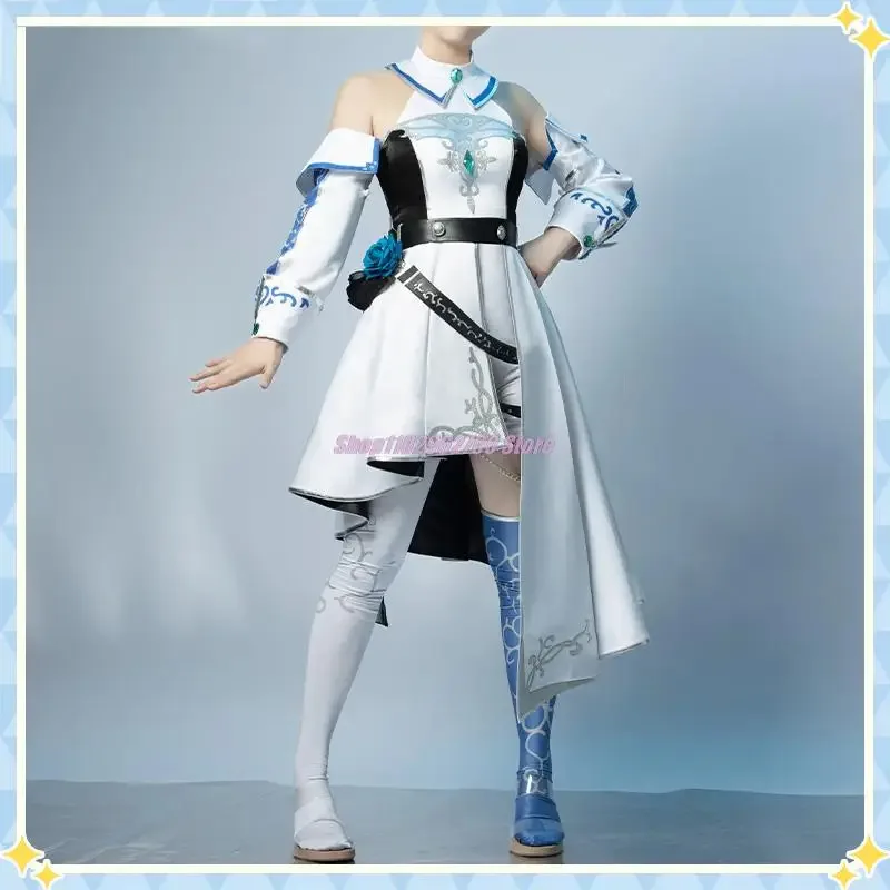 Фото hhh 2025Akiyama Mizuki Game Project Sekai Красочный сценический костюм Белые рыцари Костюм для косплея Хэллоуин Карнавал Unifo №3
