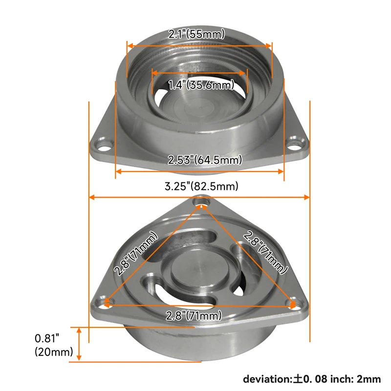 SSQV IV выпускной клапан + фланец адаптер подходит для Hyundai Genesis Coupe 2,0 T 10-14 Sonata 2,0 T1,6 T 11-17 Veloster 1,6 T 13-17 (art.: 3920be2b439f2) - 3920be2b439f2