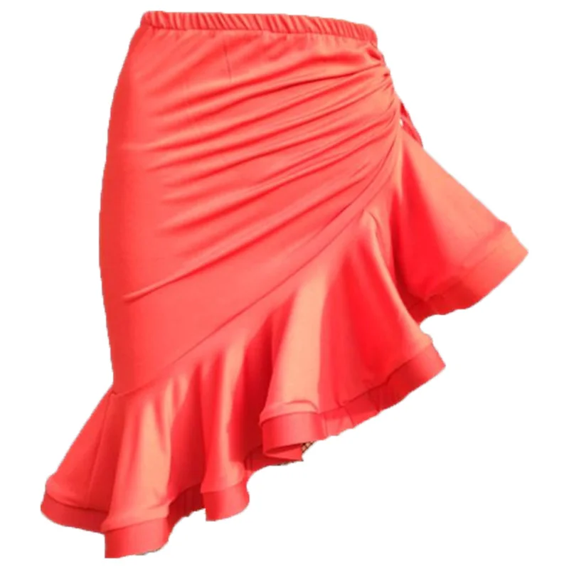 

Irregular Latin Dance Skirt Women Latin Costume Latin Skirt Samba Tango Lady Dancing Dresses For Practice Performance Dancewear