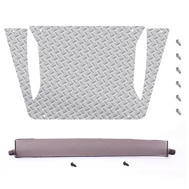 

Металлический лист для защиты двигателя MN D90 D99S MN99S, Центральная противоскользящая пластина капота и передний солнцезащитный козырек, защит...