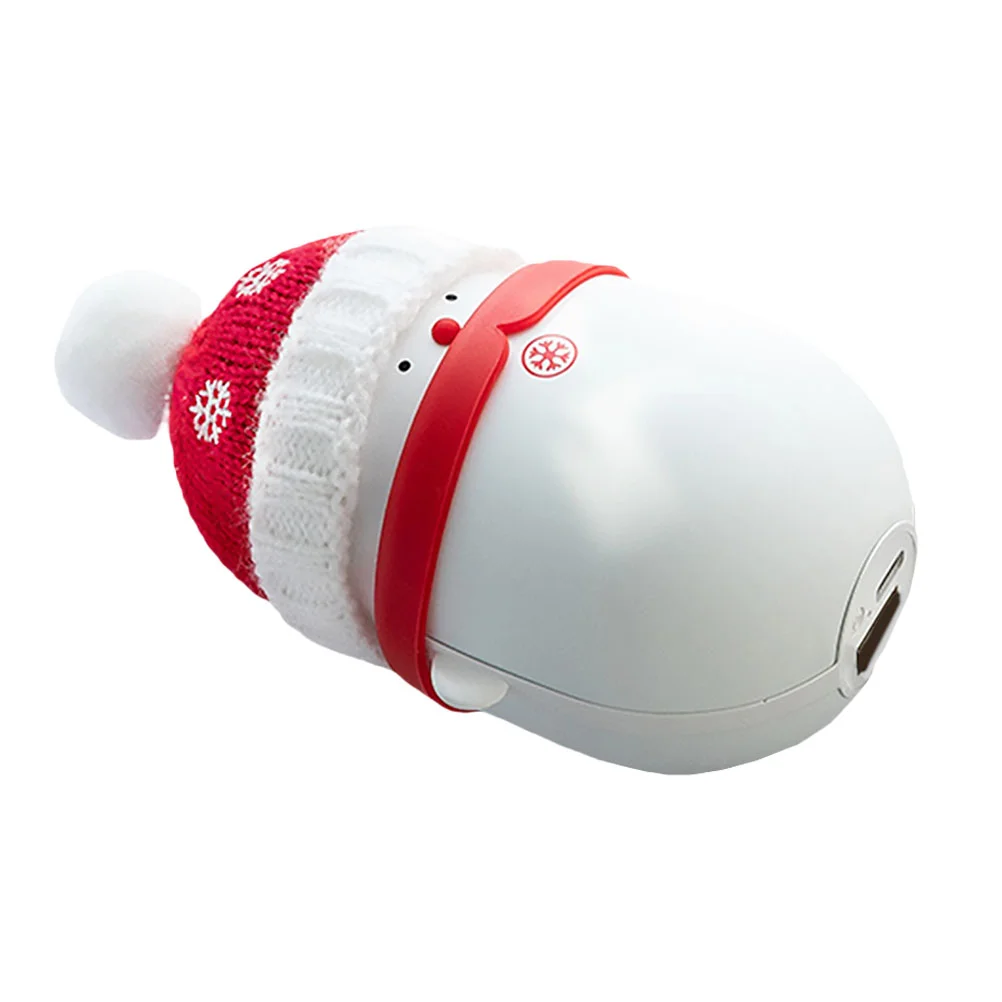

1PC USB Hand Warmer Charging Portable Snowman Shaped Hand Warmer for Christmas Winter